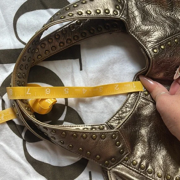 KOOBA metallic silver studded Marcelle hobo bag - Picture 14 of 14